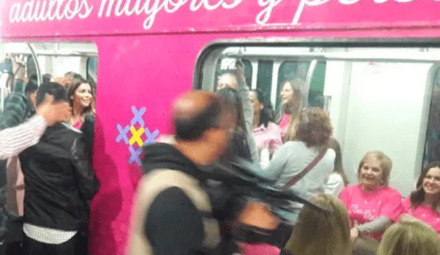 México: implementan vagón rosa para mujeres en metro de Monterrey