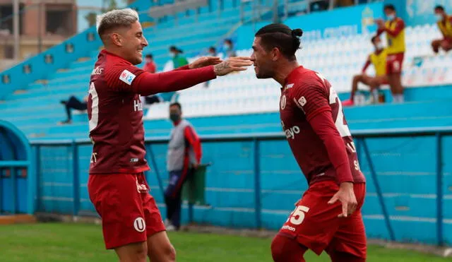 Universitario aplastó 5-0 a Municipal y quedo como único puntero con 35 unidades. Foto: Liga 1