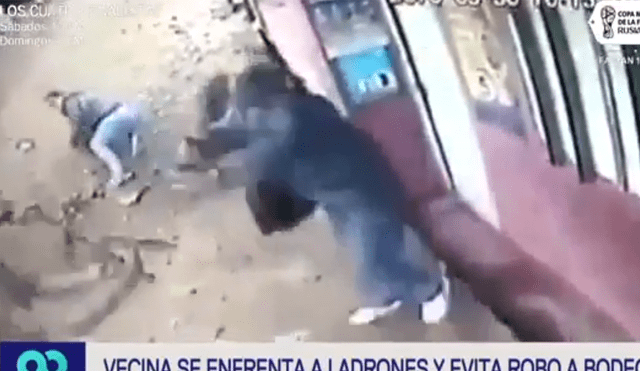 Intentaron robar bodega en Ventanilla, pero vecina los espantó a palazos [VIDEO]