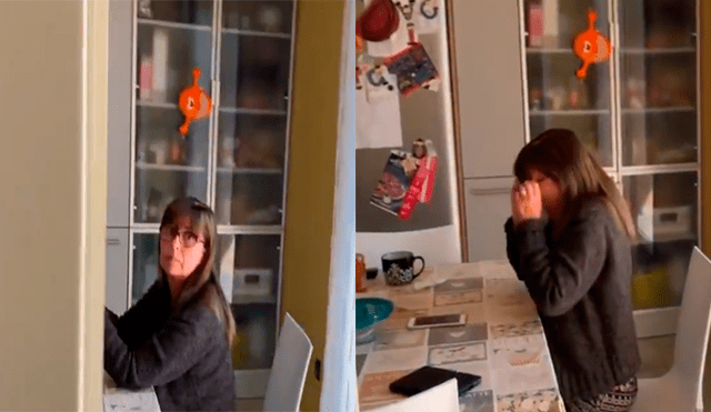 Twitter: regresa a su casa de sorpresa y la épica reacción de su madre se hace viral [VIDEO]