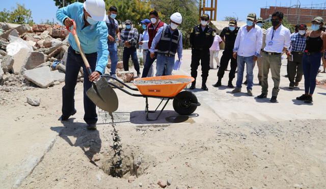 Inician construcción de colegio César Vallejo. (Foto. Municipalidad de Piura)