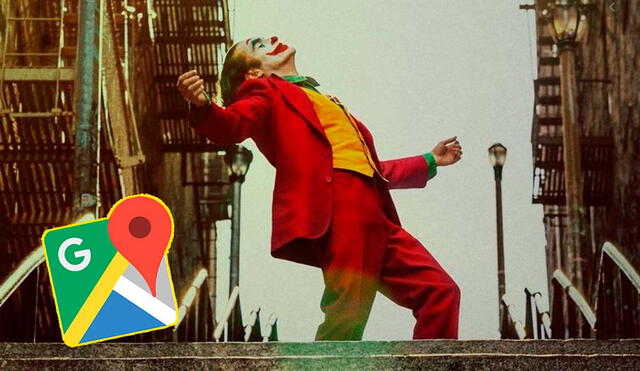 Desliza las imágenes para conocer la ubicación exacta de las escaleras donde se filmó la icónica escena del Joker. Foto: Captura de Google Maps/Joker