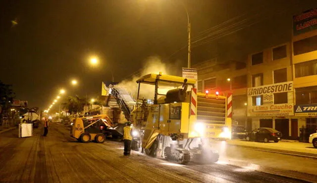 Se realizarán trabajos de mantenimiento en cuatro avenidas principales de Lima Norte