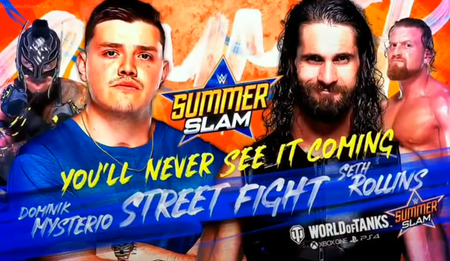 Dominik Mysterio vs. Seth Rollins EN VIVO en SummerSlam 2020. | Foto: WWE