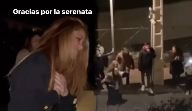 Shakira se emociona tras recibir serenata de fans. Foto: Composición LR/ Instagram: Shakira