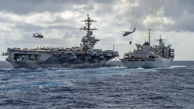 Irán amenaza con hundir portaaviones de EE. UU. con sus "armas secretas"