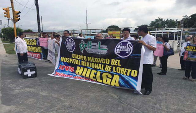 Médicos de Loreto continúan huelga nacional [VIDEO]