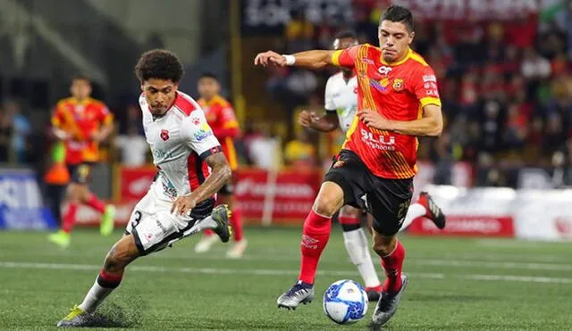 Alajuelense se quedó con el partido de ida contra Herediano. Foto: Liga Promérica