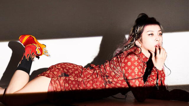Jiwoo de KARD en fotos teaser para "Gunshot". Créditos: DSP Media