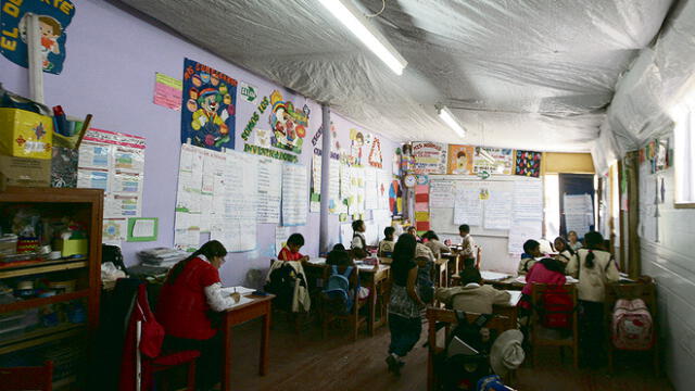 Cusco: Alumnos estudian en aulas de adobe a punto de colapsar