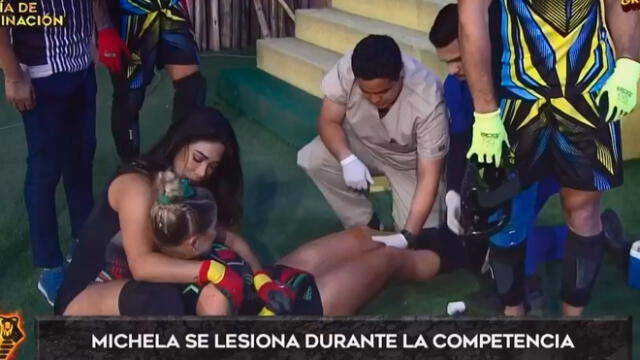 Michela Elías sufre accidente en "Esto es Guerra".