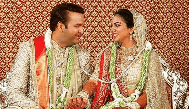 Hija del hombre más rico de la India gasta 100 millones de dólares en su boda 
