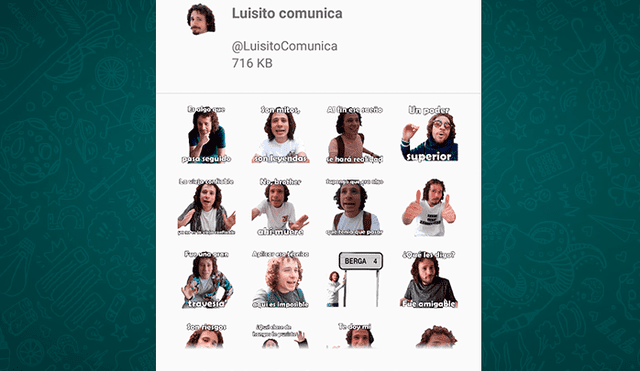 WhatsApp: Con estos sencillos pasos podrás obtener los stickers personalizados de ‘Luisito Comunica’ [FOTOS]