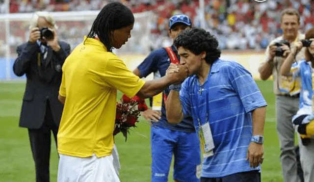 Instagram: El conmovedor mensaje de Maradona a Ronaldinho tras su retiro