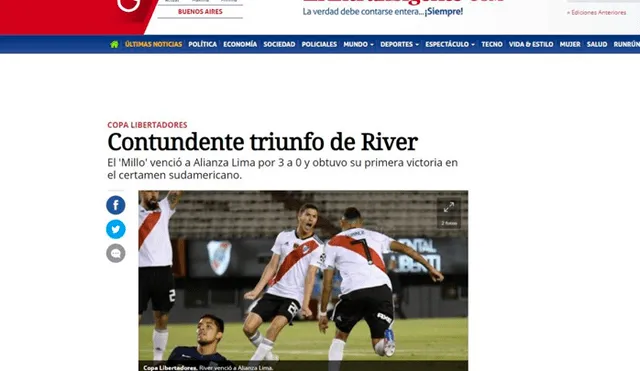 Alianza Lima: así reaccionó la prensa internacional tras su aparatosa caída ante River