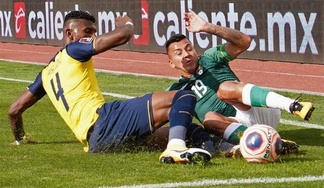 Bolivia y Ecuador empatan 1-1 en La Paz por las Eliminatorias Qatar 2022. Foto: EFE