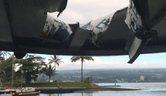 Bomba volcánica perforó barco turístico y deja 23 heridos [VIDEO]
