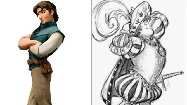 Filtran bocetos originales de memorables personajes de Disney [FOTOS]