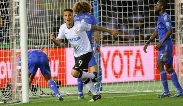 En el Mundial de Clubes 2012, Guerrero anotó los únicos dos goles del Corinthians en el torneo, incluido el 1-0 de la final ante Chelsea. Foto: Agencias.
