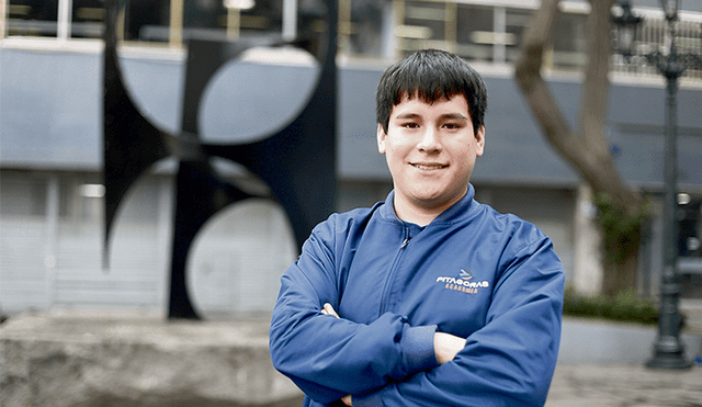 Un ganador. Diego Bayes, de 22 años, no se conformó con lo que logró al salir del colegio. Hoy sigue sus sueños.