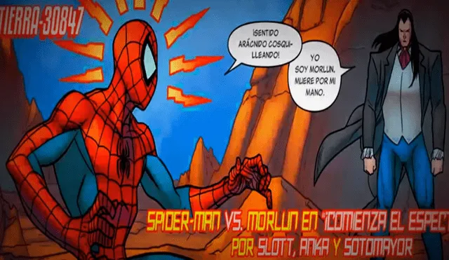 Desliza para ver la muerte del Spiderman de Marvel Super Heroes vs. Street Fighter. Foto: Captura.