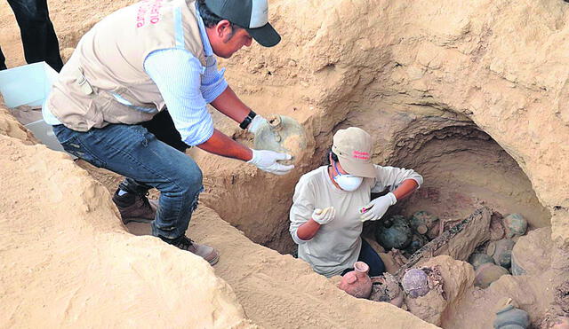 Descubren 15 entierros humanos en Túcume