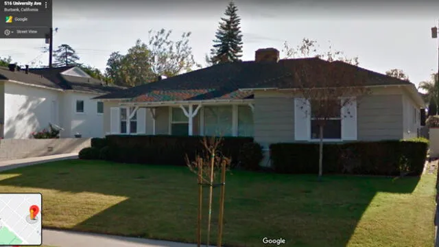 Desliza las imágenes para ver cómo luce la casa en la que se filmó 'Los Años Maravillosos'. Foto: Google Maps.