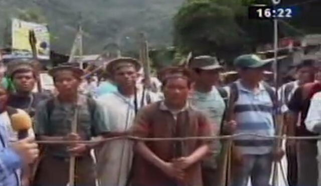 Chanchamayo: Pobladores de comunidades asháninkas acatan paro indefinido | VIDEO