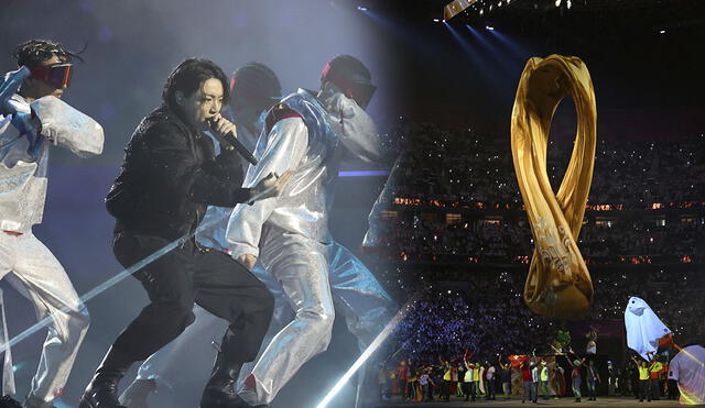 En la ceremonia de apertura de Qatar 2022, Jungkook interpretará "Dreamers" junto con el artista qatarí Fahad Al Kubaisi. Foto: composición AFP