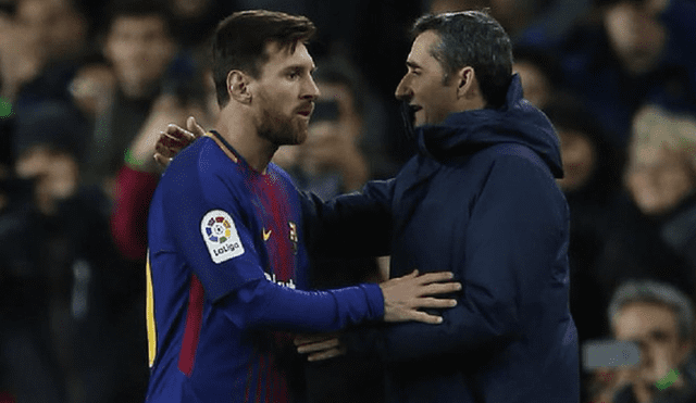 Ernesto Valverde se refirió a Lionel Messi con elogios.