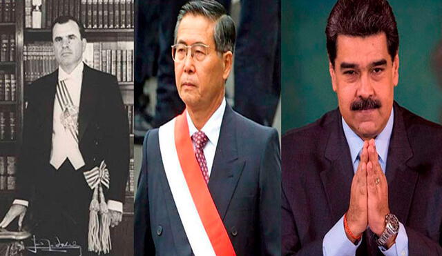 De izquierda a derecha, Bordaberry (Uruguay), Fujimori (Perú) y Maduro (Venezuela). Foto: Composición.