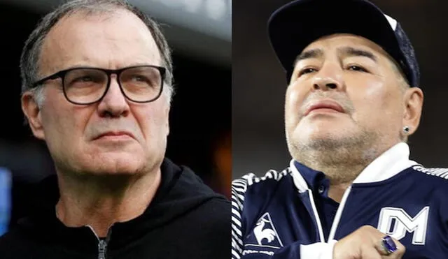 Maradona y Bielsa tienen en común haber dirigido a la selección argentina. Foto: Composición de EFE.