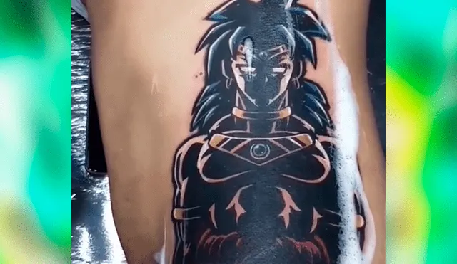 Facebook viral: joven se hace tatuaje ‘ultra realista’ de Broly y resultado sorprende a fans de Dragon Ball Super