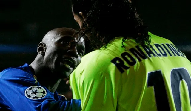 El brasileño y el francés tuvieron un pequeño altercado en un partido de Champions League en el 2006. Foto: Difusión.
