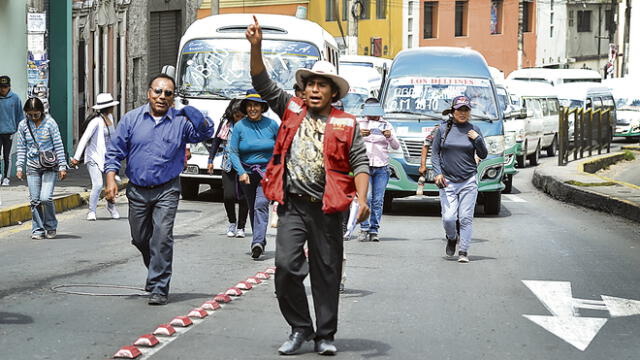 Colectiveros quieren seguir operando en Arequipa