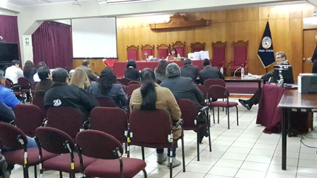 Audiencia de "Los limpios de Tacna".