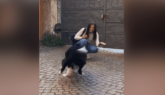 A través de Facebook se hizo viral el conmovedor reencuentro entre una joven y su perro.
