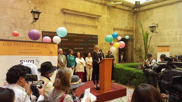 Yamila Osorio asegura por tres años más realización del Hay Festival en Arequipa