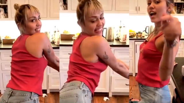 Miley cyrus impacta con peculiar baile