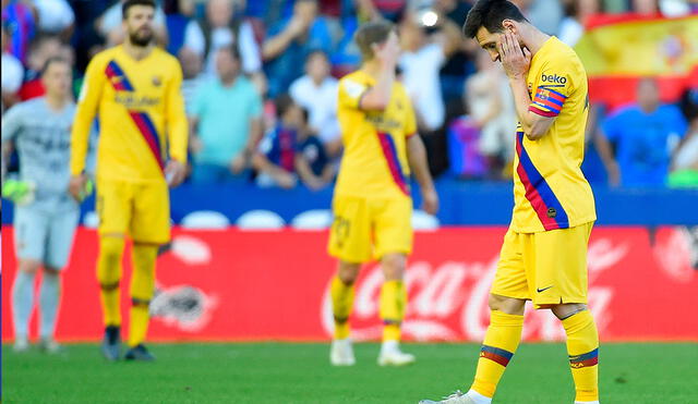 FC Barcelona cayó 3-1 ante el Levante. (créditos: AFP)