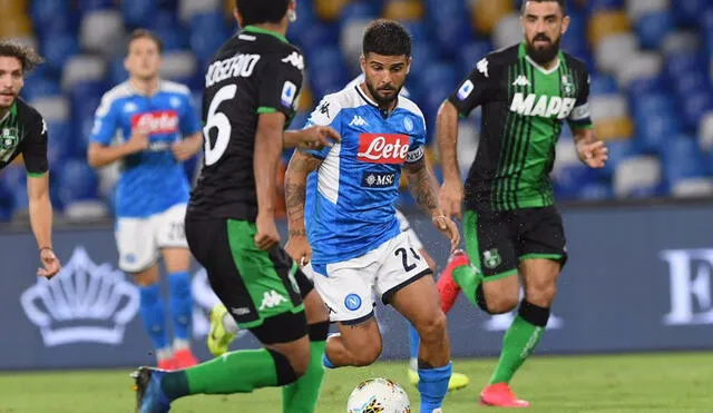 Napoli venció 2-0 a Sassuolo la fecha pasada. Foto: Napoli.