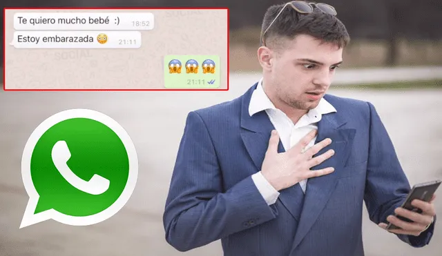 WhatsApp Web: Chico se entera que será padre, pero su novia le dice algo devastador