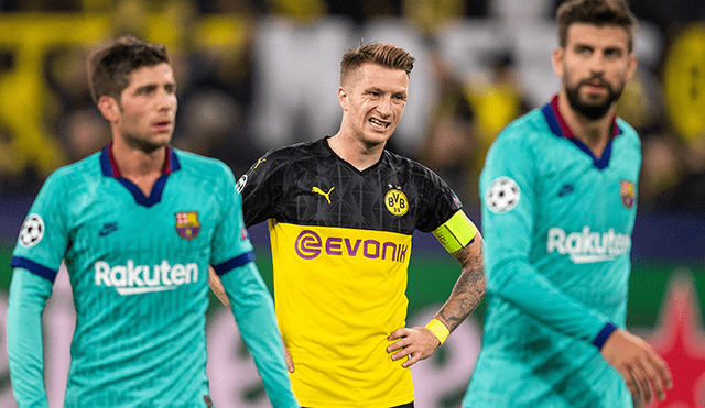 Borussia Dortmund empató 1-1 con Barcelona en condición de local por la Champions League.