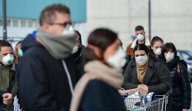 El Norte de Italia empieza a aislarse por el coronavirus. Foto: AFP.