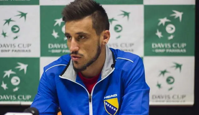 Damir Džumhur (107 ATP) es el tenista bosnio mejor clasificado. Foto: Copa Davis.