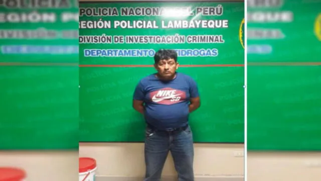 Detienen a presunto micro comercializador de drogas en Chiclayo