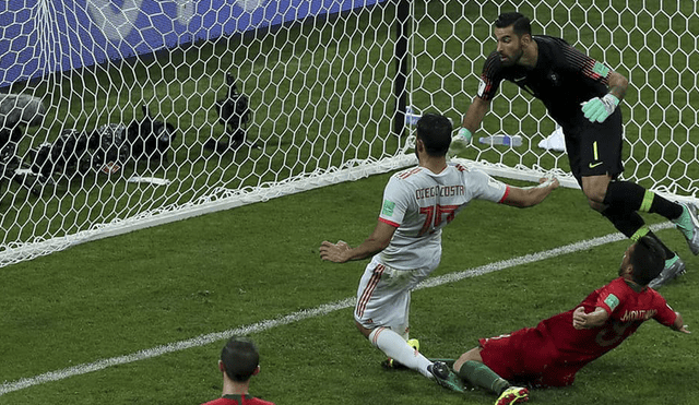 España vs Portugal: Diego Costa marcó en el área el 2-2 [VIDEO]