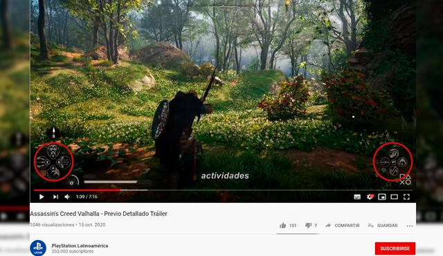 Ubisoft tiene un acuerdo promocional con Microsoft por Assassin's Creed Valhalla. Foto captura: YouTube