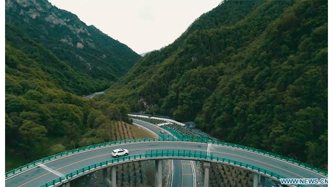 Carretera en Qinghai, China