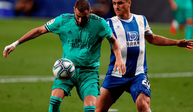 Casemiro abrió el marcador sobre el Espanyol tras majestuosa asistencia de taco de Karim Benzema. (FOTO: EFE).